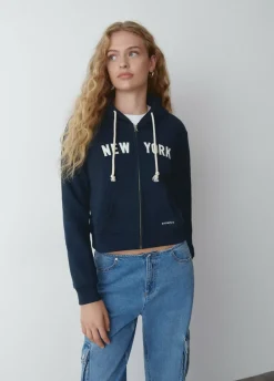 Sudadera Cremall Capucha New York-Brownie Spain Online