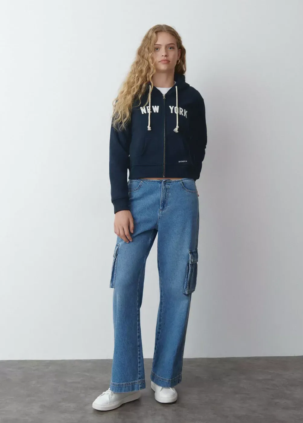 Sudadera Cremall Capucha New York-Brownie Spain Online