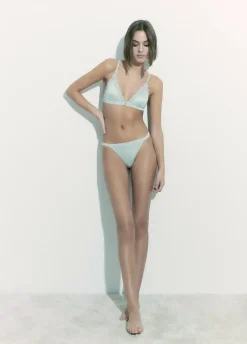 Tanga Saten Puntilla-Brownie Spain Sale