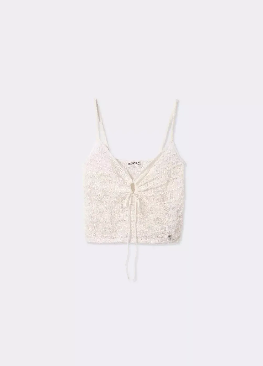 Top Crochet Tirantes Nudo-Brownie Spain Sale