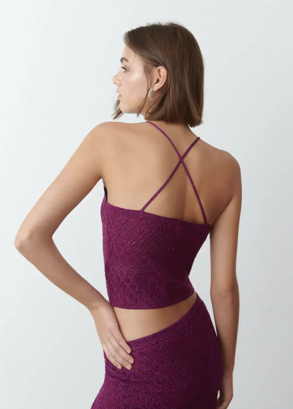 Top Punto Hilo Metalizado-Brownie Spain Sale