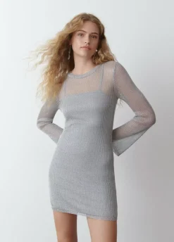 Vestido Calado Hilo Metalizadoiz-Brownie Spain Outlet