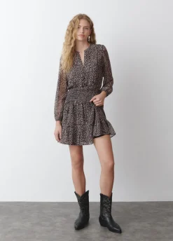 Vestido Corto Mancha Animal-Brownie Spain Best