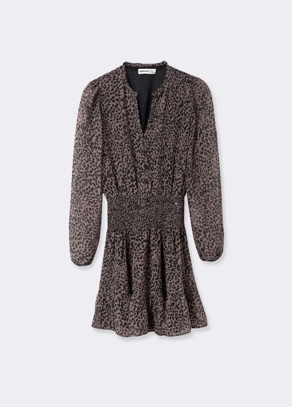 Vestido Corto Mancha Animal-Brownie Spain Best