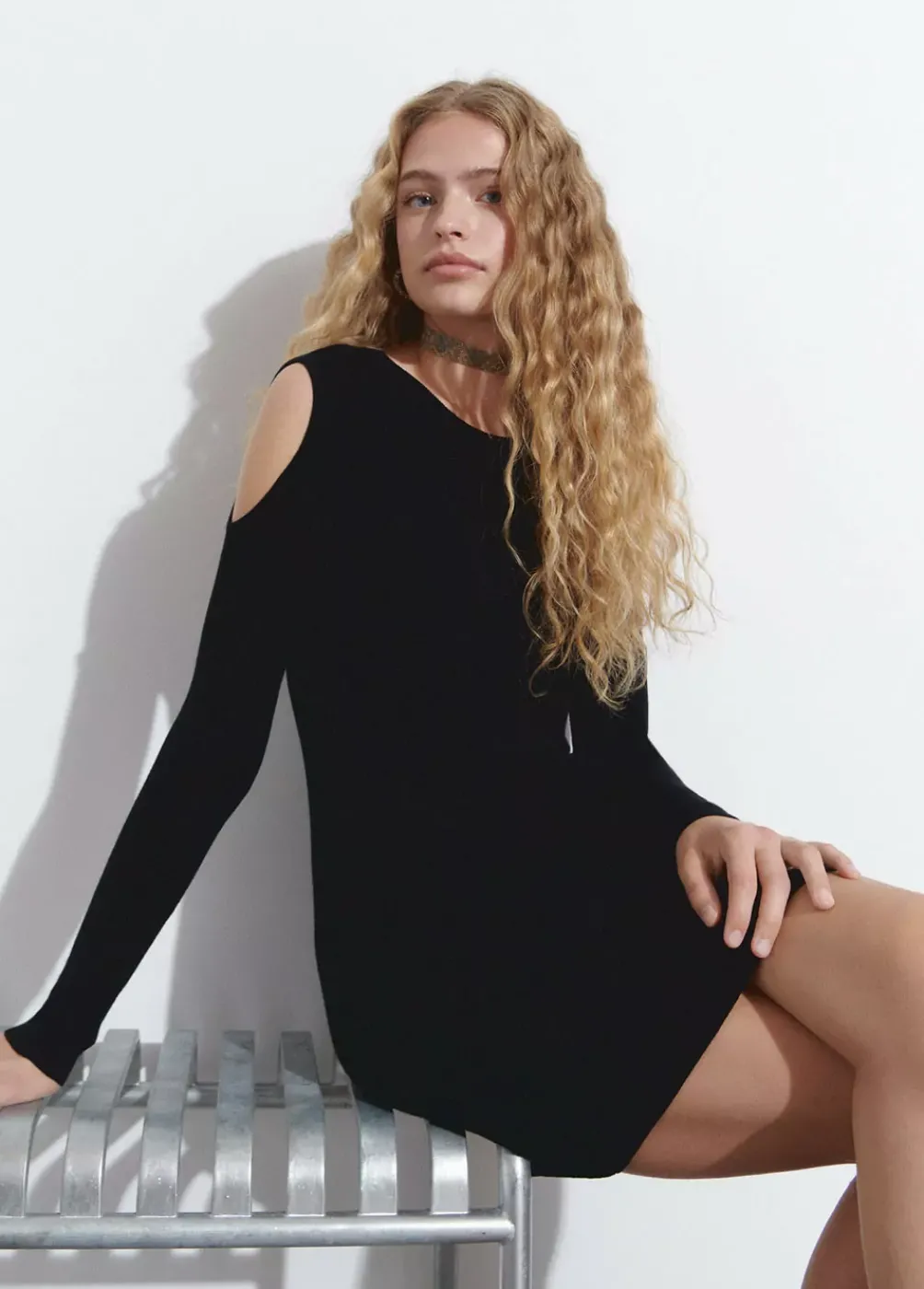 Vestido Cut Out Hombros-Brownie Spain Discount