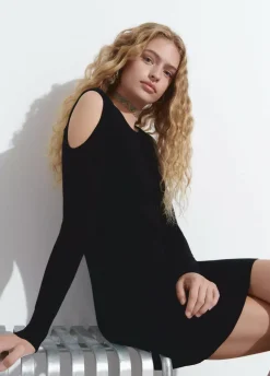 Vestido Cut Out Hombros-Brownie Spain Discount