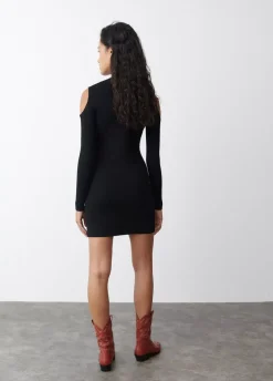 Vestido Cut Out Hombros-Brownie Spain Discount