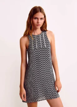 Vestido Doble Estampado Brillos-Brownie Spain Fashion