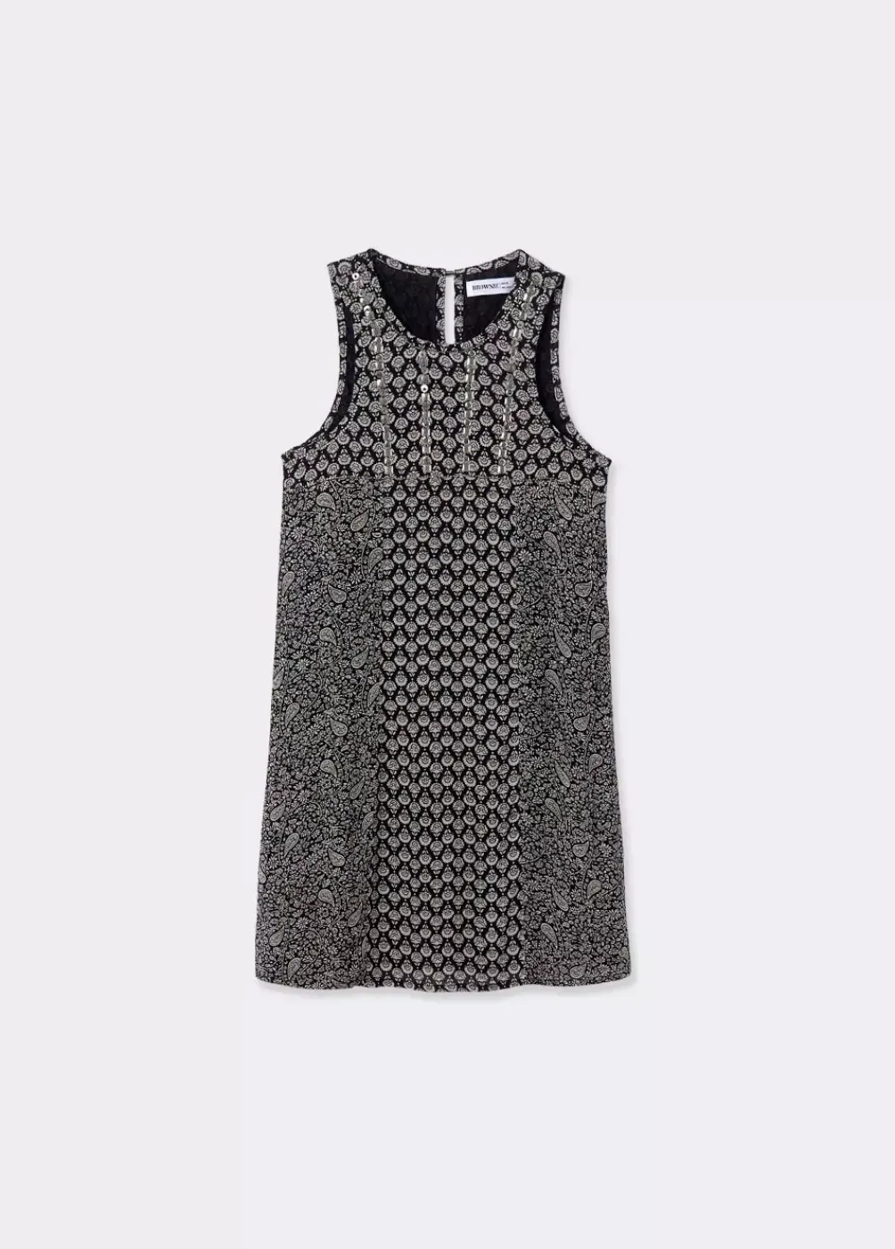 Vestido Doble Estampado Brillos-Brownie Spain Fashion