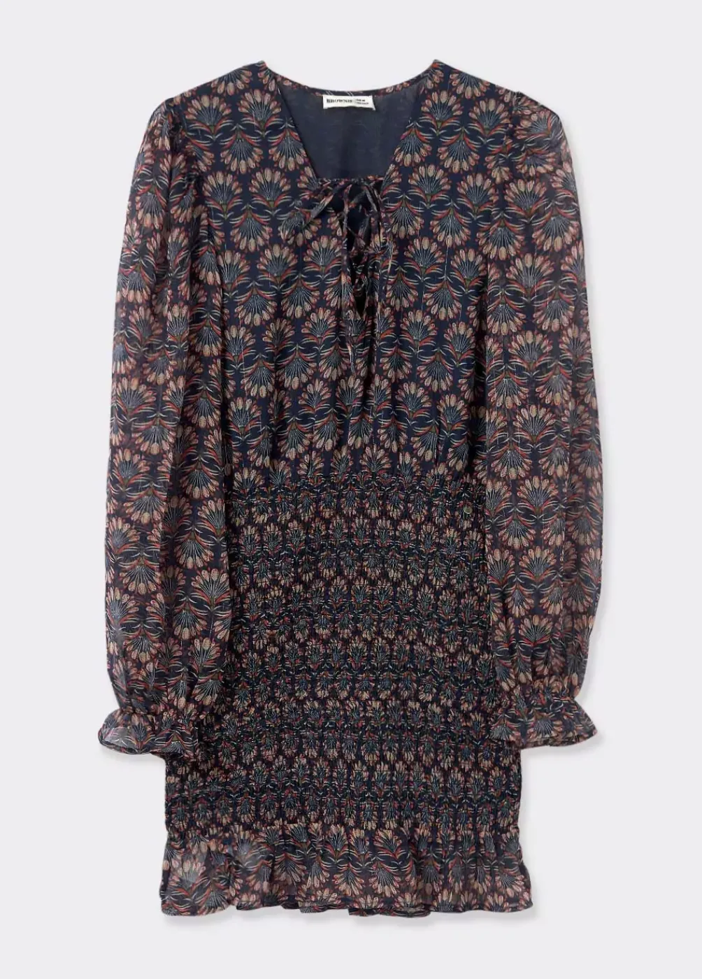 Vestido Engomado Estampado Indio-Brownie Spain Outlet