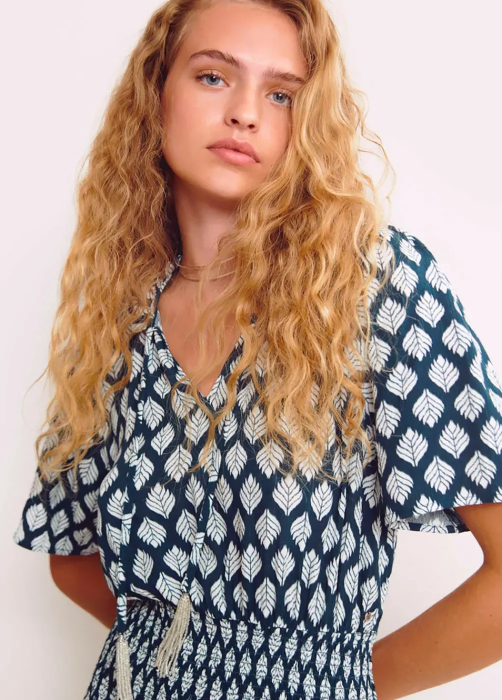 Vestido Gomas Etnico Abalorios-Brownie Spain Hot