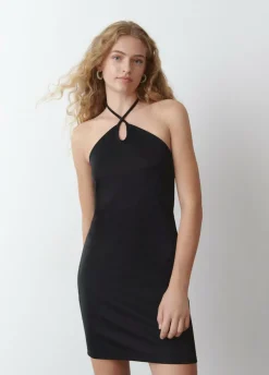 Vestido Halter Cruzado-Brownie Spain Outlet