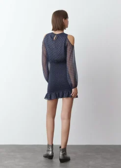 Vestido Hombros Cut Out Falda Smock-Brownie Spain Fashion