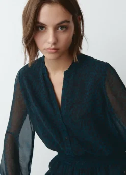 Vestido Largo Mancha Animal-Brownie Spain Best