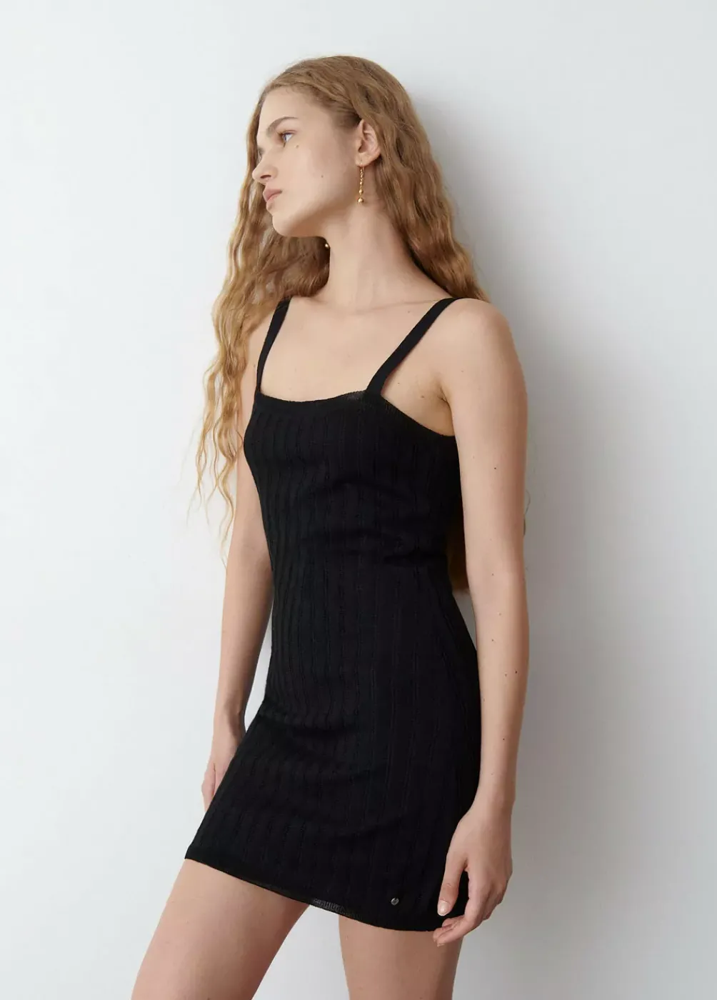 Vestido Punto Cuello Cuadrado-Brownie Spain Outlet