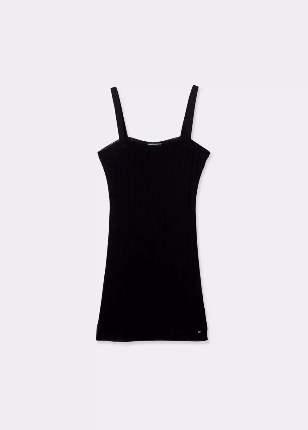 Vestido Punto Cuello Cuadrado-Brownie Spain Outlet