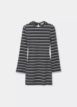 Vestido Rayas Manga Larga-Brownie Spain New