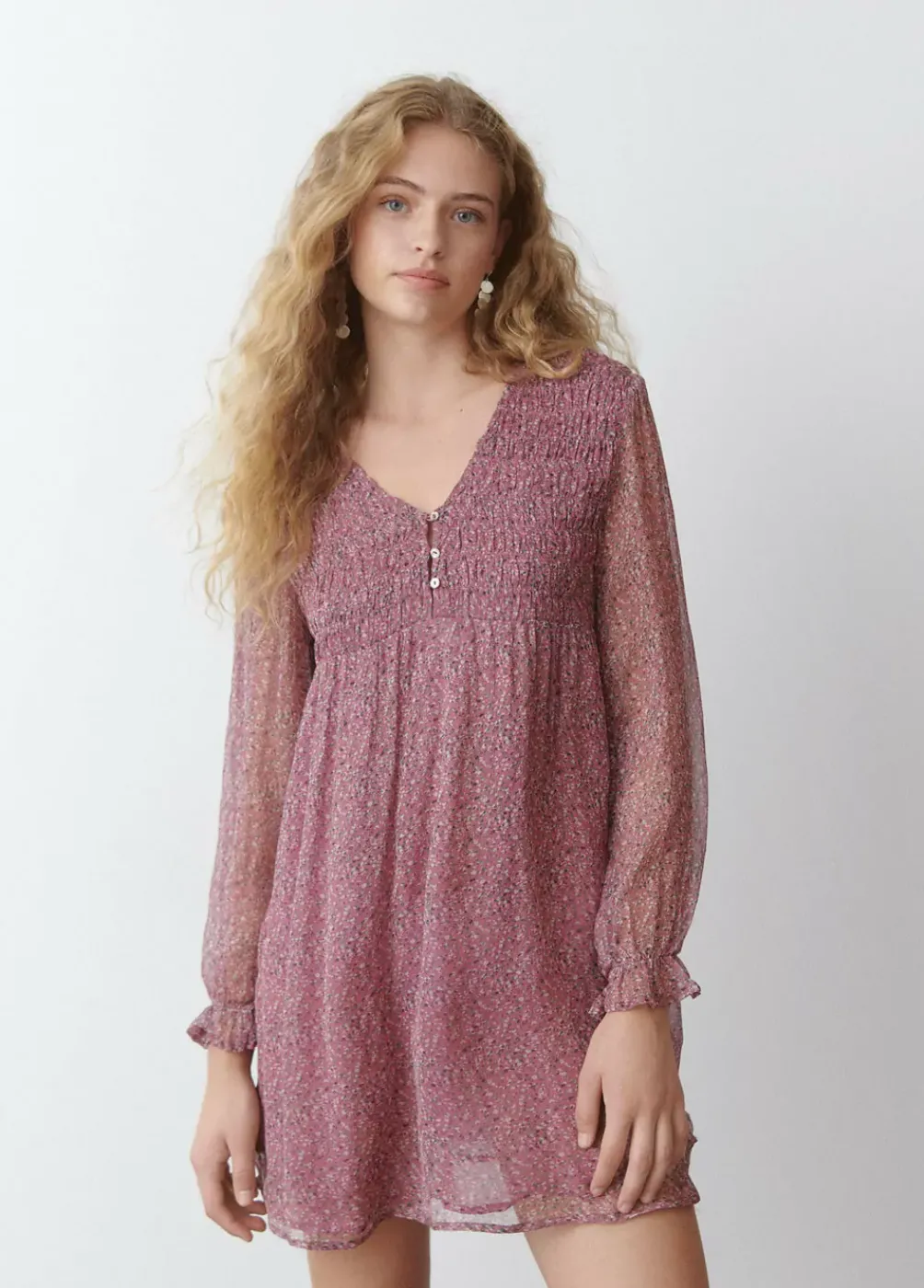 Vestido Smock Pecho Suelto-Brownie Spain New