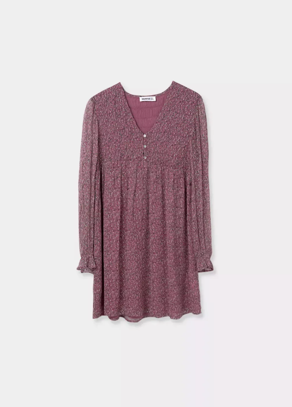 Vestido Smock Pecho Suelto-Brownie Spain New